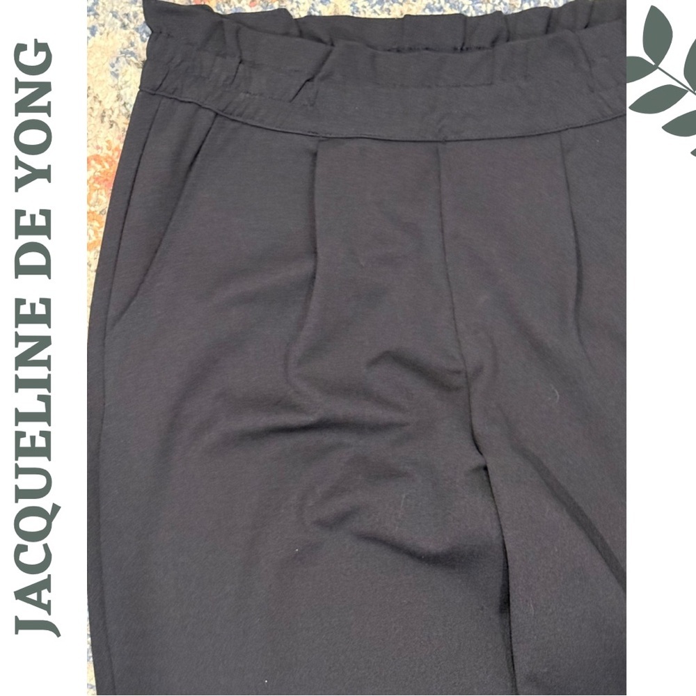 Jacqueline de Yong Dark Navy Blue High Waist Pants Size Medium - Picture 6 of 7